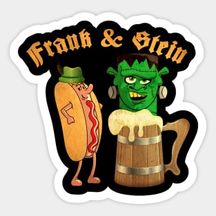 Frank & Stein, Funny Beer Festival Gift Sticker